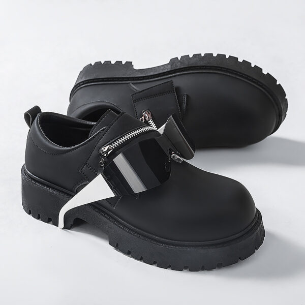 Casual New Platform Leather Shoes For Men - Image 4