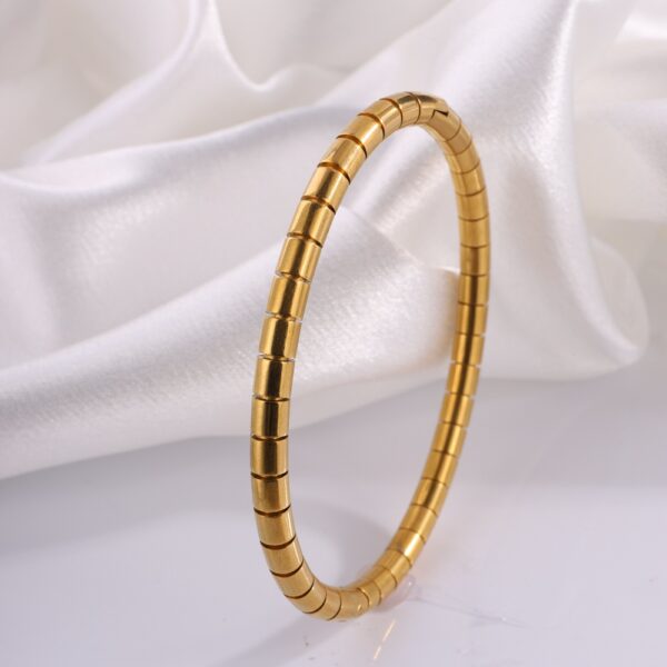 Bamboo Stainless Steel Bracelet For Girls - Image 5