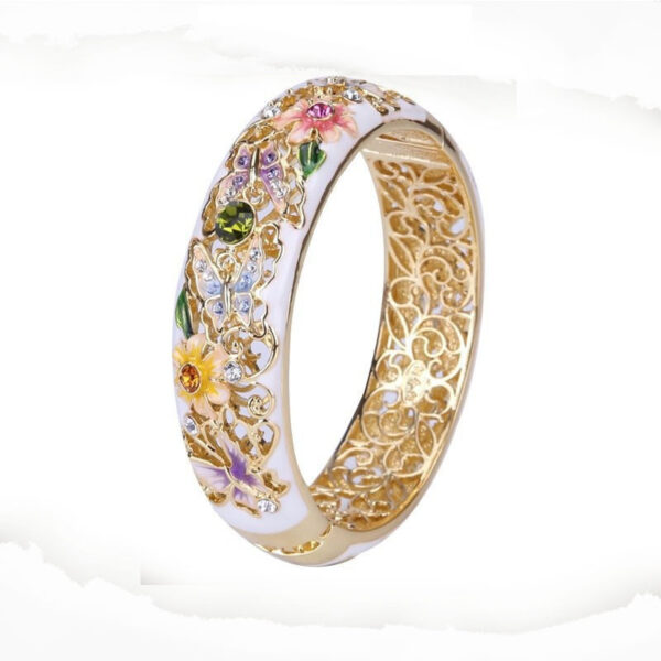 Colorful Enamel Love Of Butterfly Drop Oil Ring Fashion - Image 2