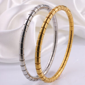 Bamboo Stainless Steel Bracelet For Girls