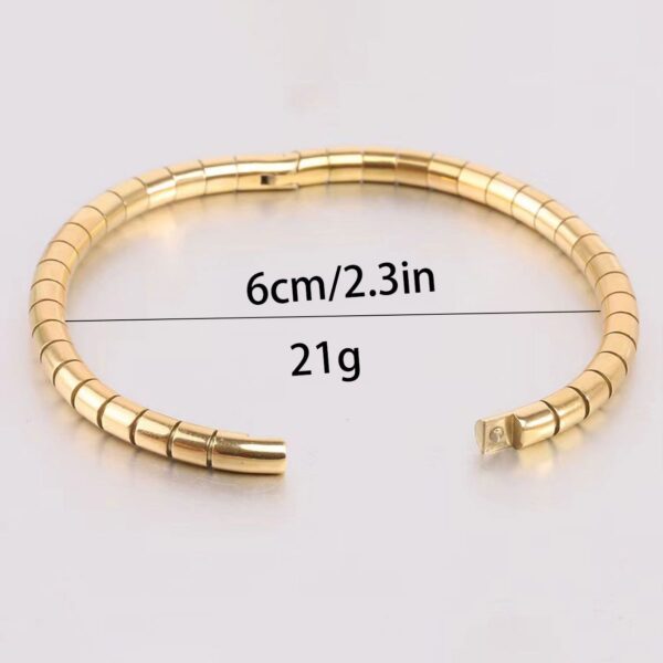 Bamboo Stainless Steel Bracelet For Girls - Image 3