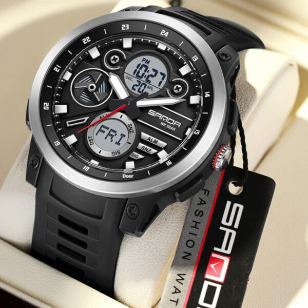 Sports Trend Multifunctional Waterproof Alarm Clock Reminder Electronic Watch - Image 3