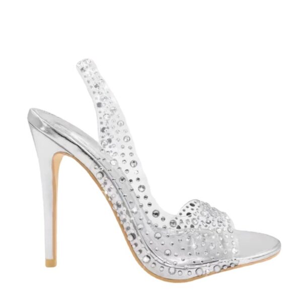 Plus Size Fish Mouth Stiletto Fashion Pointed Toe Women's Sandals - Image 3