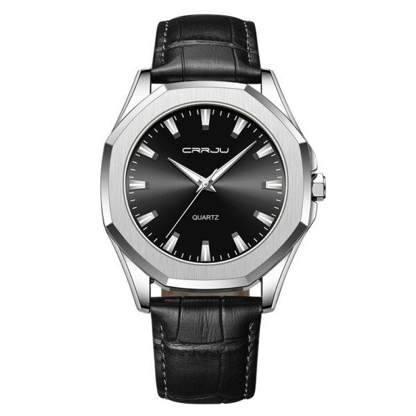 Simple Waterproof Round Casual Quartz Watch - Image 4