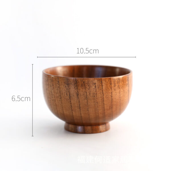 Wooden Bowl Japanese Style Wood Rice Soup Bowl Salad Bowl Food Container Large Small Bowl for Kids Tableware Wooden Utensils - Image 9