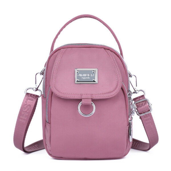 Crossbody Small Square Bag Multi-compartment Mobile Phone Bag - Image 8