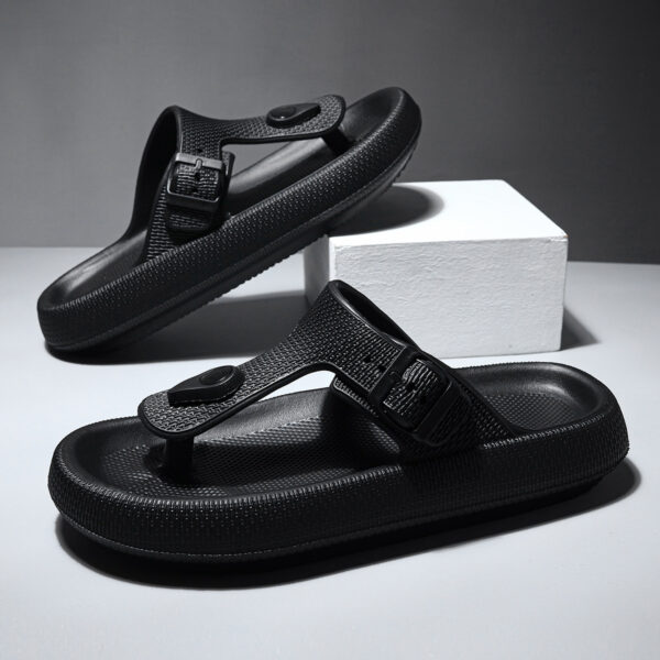 EVA Buckle Flip-flop Fashion Non-slip Slip-on Slippers Outdoor Dual-use Beach Shoes - Image 9