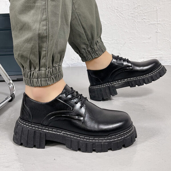 Online Influencer Men's Shoes Black Talent Spring And Autumn - Image 3