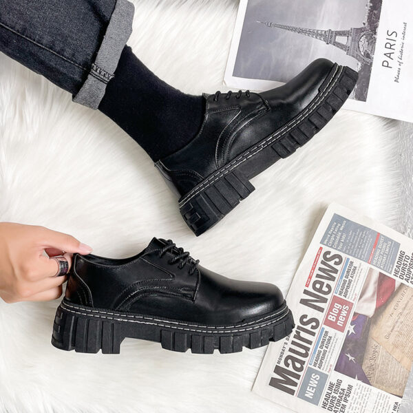 Online Influencer Men's Shoes Black Talent Spring And Autumn - Image 2