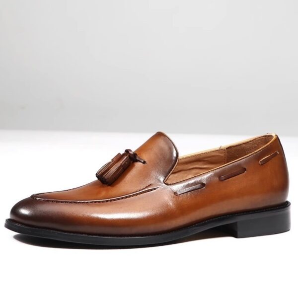 Men's Business Casual Handmade Genuine Leather Shoes - Image 5
