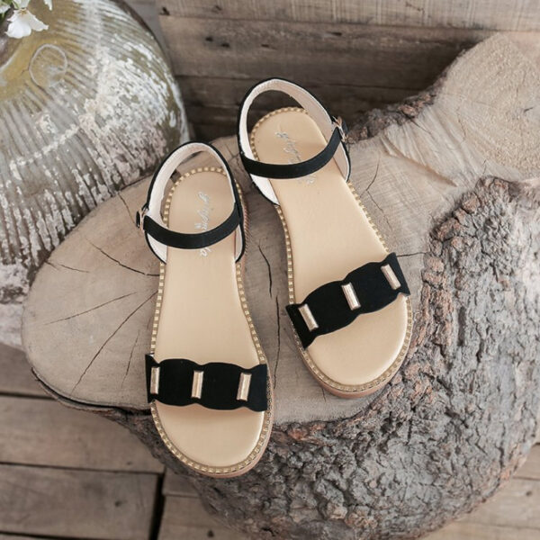 With Chunky Heel Fairy Style All-match Sandals - Image 6