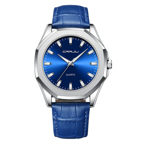 Simple Waterproof Round Casual Quartz Watch - Image 2