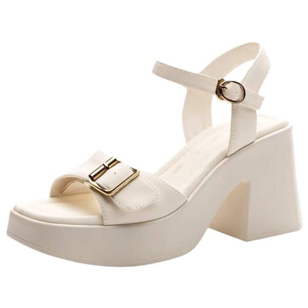 Chunky Heel Waterproof Platform Super High Heel Platform Sandals - Image 4